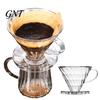Coffee Dripper Cone Filter Cup with Spiral Groove Design, Pour Over Cone, for Sharing Pots V.60 Heat Resistant Transparent Plastic Maker Kitchen