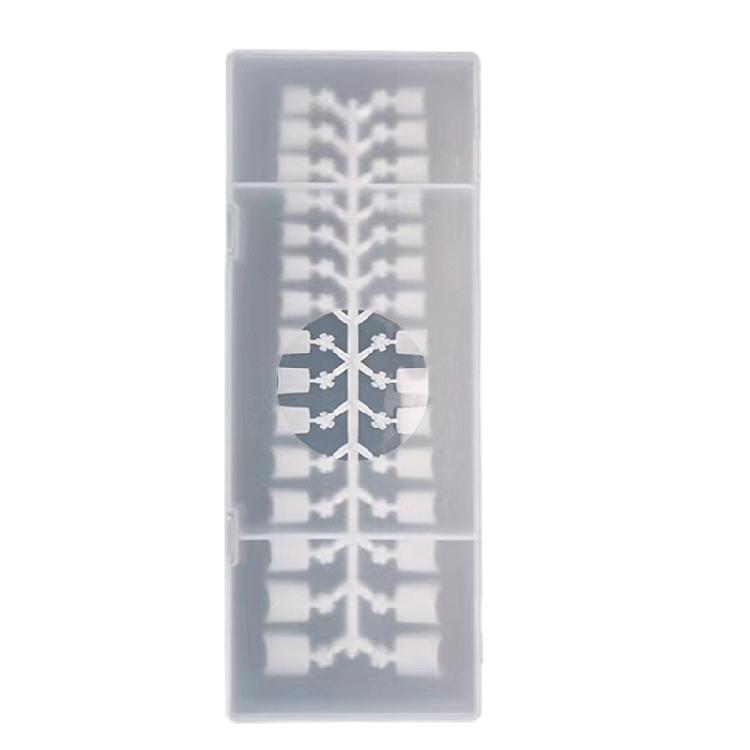 

240 Pcs Oval Short False Nail Art Tips Set Half Cover French Resin Fake Nail Tip