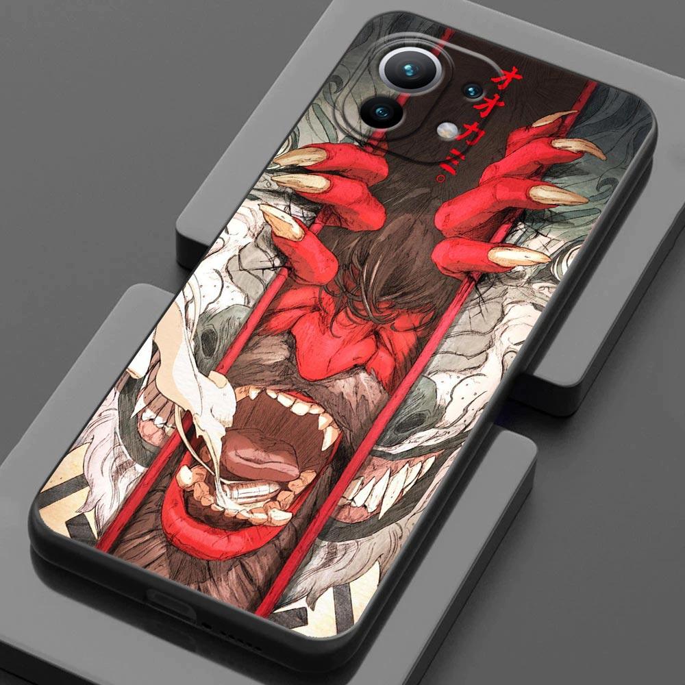 Samurai Ghost Hannya Ukiyo-E Mask For Xiaomi 15 Ultra 11T 13T 14T Pro 11 Phone Case Mi POCO X7 M7 F7 Pro F5 F6 M6 X3 X5 X6 Cover