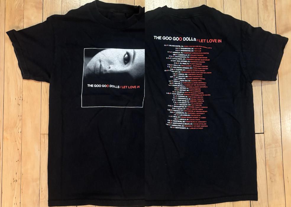 

2 Sides Goo Goo Dolls Let Love In Tour TShirt All size S5XL SN95 Unisex T-Shirt S