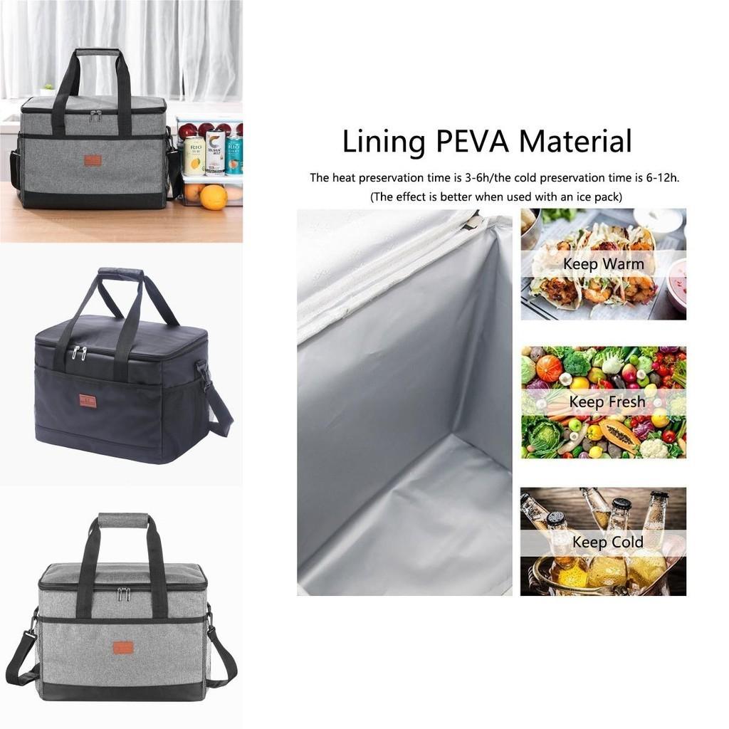 33l Isolierte Thermokühltasche Tragbar für Arbeit und Picknicks Wasserdichtes 900d Oxford-Gewebe