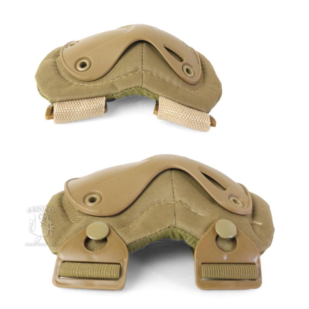 SHENKEL Hatch XTAK Type Elbow and Knee Pad Knee and Elbow One Size Fits All Set, Tan, Pads, (pad-002tan)
