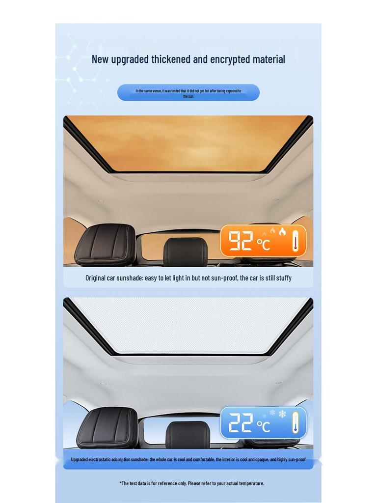 Silicone Electrostatic Sunshade for Lincoln Z, Aviator, Navigator, Adventurer, and Continental