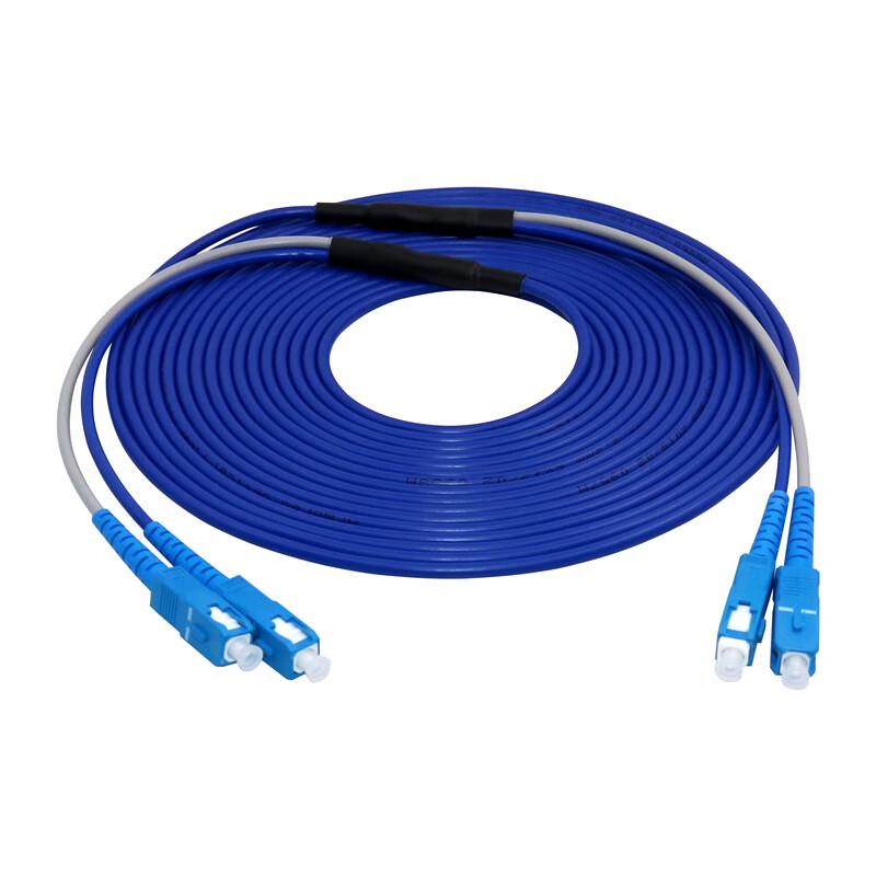 SHOCHAN SC-SC Armored Single-Mode Duplex Fiber Optic Patch Cable