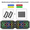 Foldable Push-up Board with Anti-Slip Grips Smart Counter Strong Load-bearing Push-Up Bar Abdominal Muscle Training Equipment