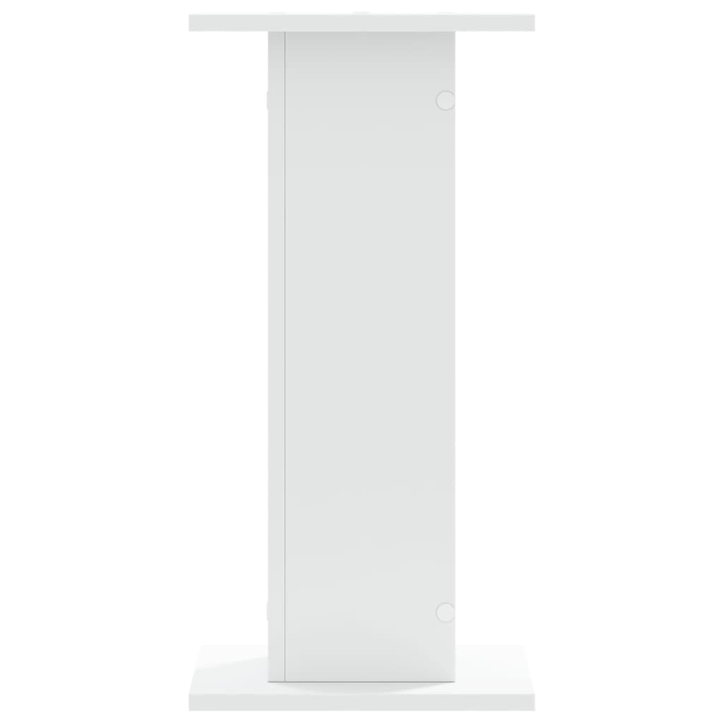 Speaker Stands 2 Pcs White 30x30x60 Cm Engineered Wood