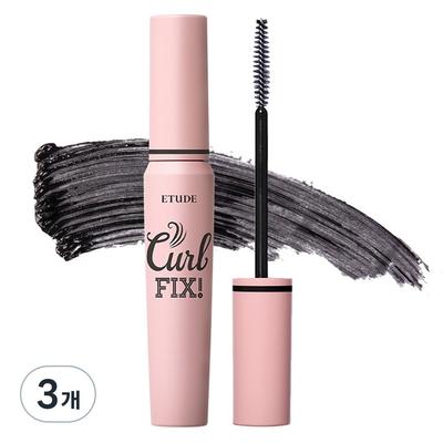 Curl Fix Mascara 7.5g, Black, 3 Pcs.