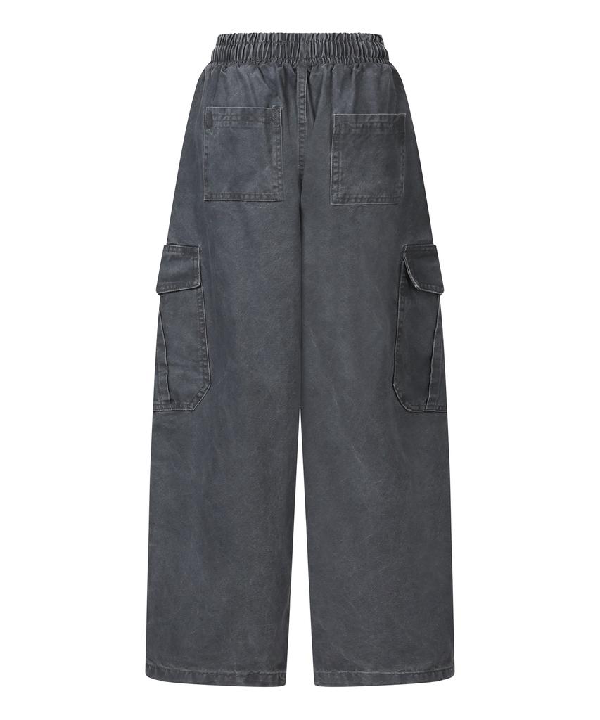 Mucent Alvin Cargo Cotton Elastic Waist Pants (3 Colors)
