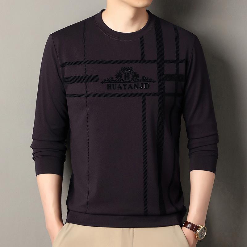 Men's Long Sleeve Crew Neck Hoodie Fashion Casual Versatile Top