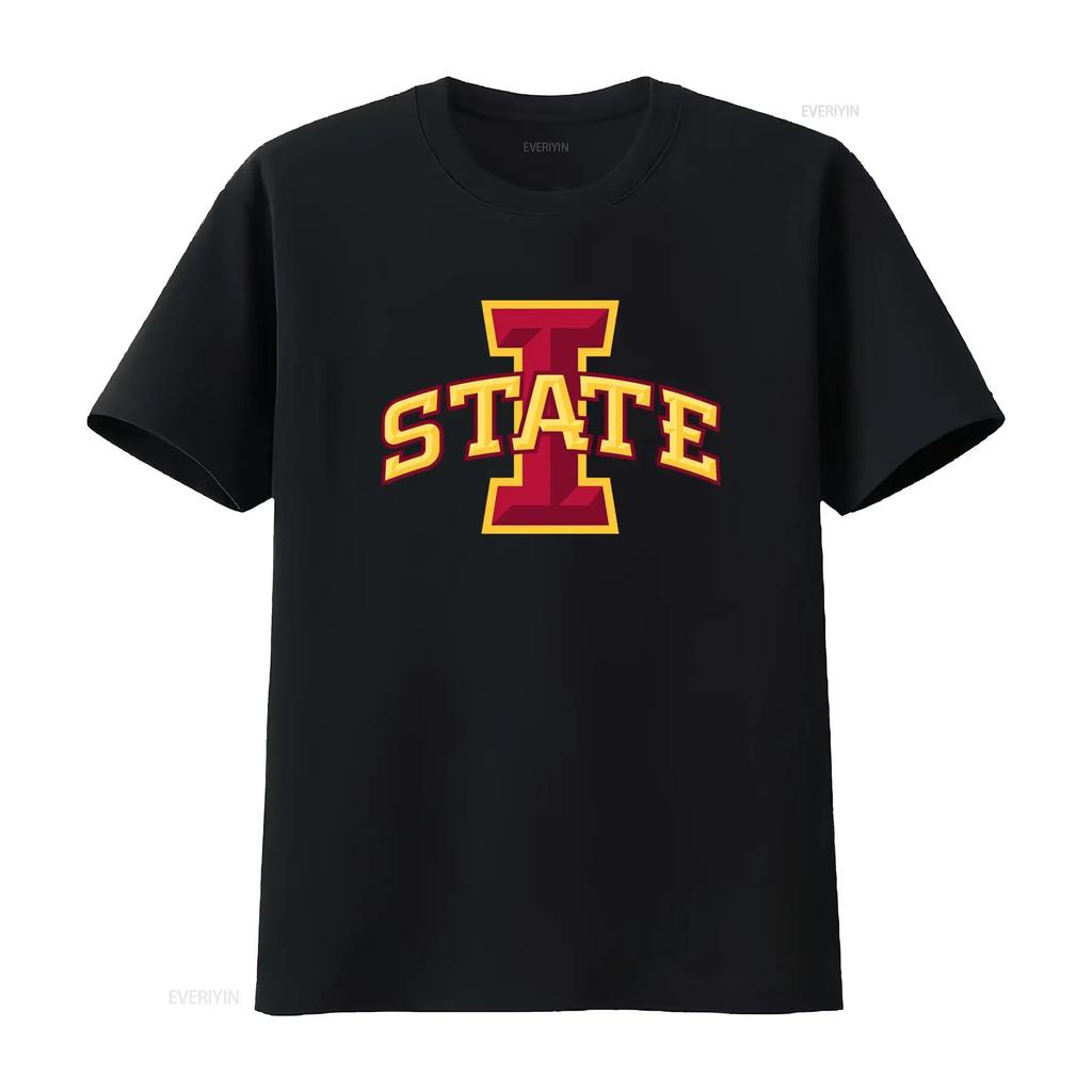 Iowa STATE Koszulka Softstyle Ubrania College'owe Duch Szkoły Fan Stylowy Design vintage Prana Góra Do Codziennego Noszenia z grafiką