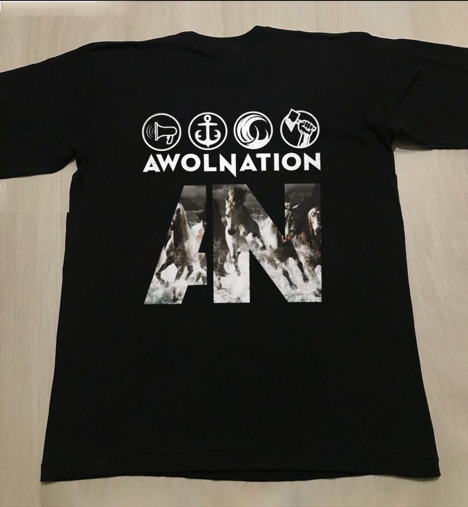 Awolnation Band Run Album Tee Unisex Black Cotton Shirt All Size UU481