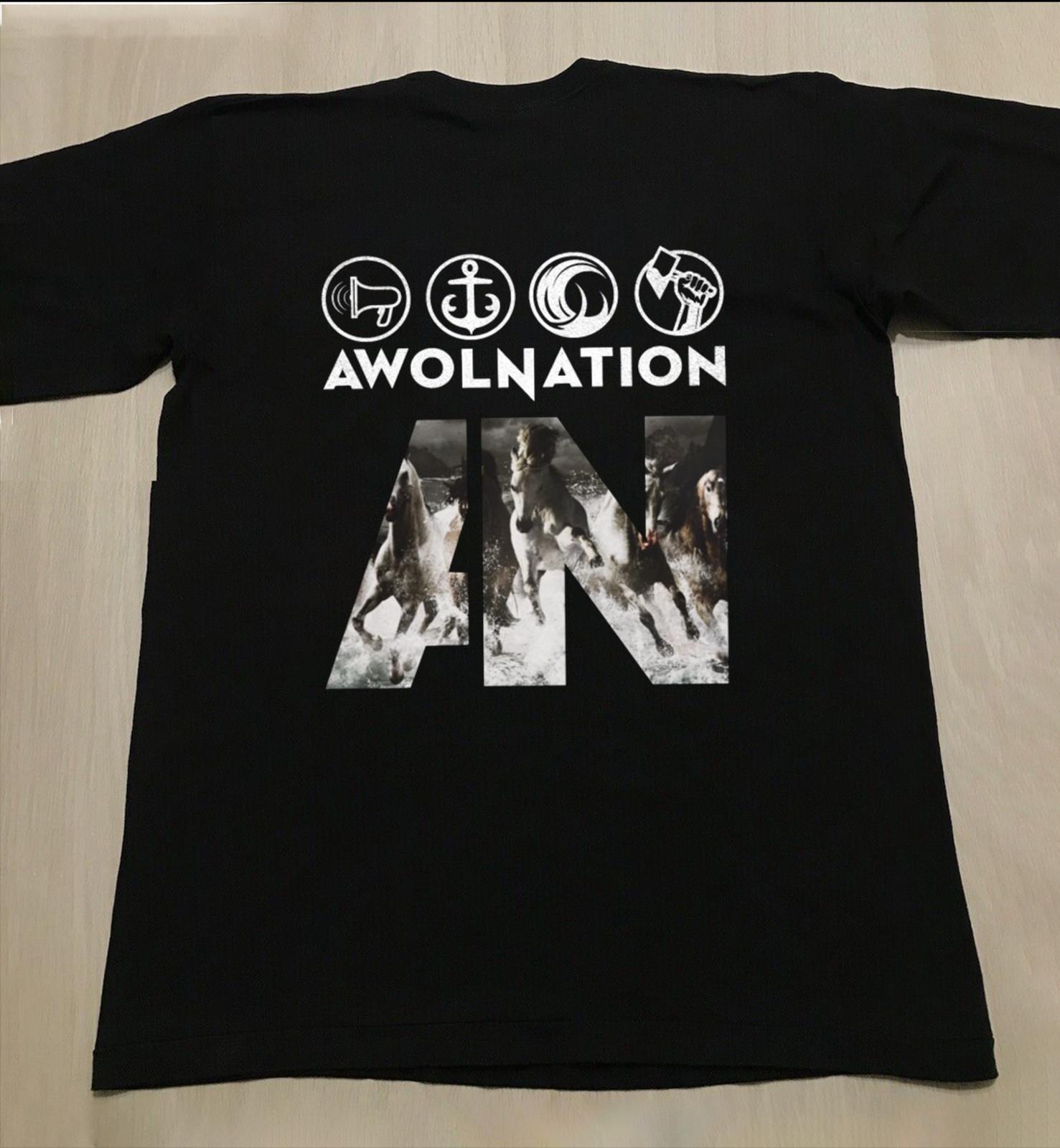 Awolnation Band Run Album Tee Unisex Black Cotton Shirt All Size UU481 Unisex T-Shirt M