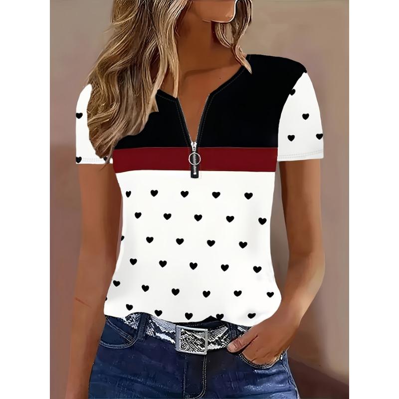 

Women s Short Sleeve Printed T-Shirt Summer Top XL