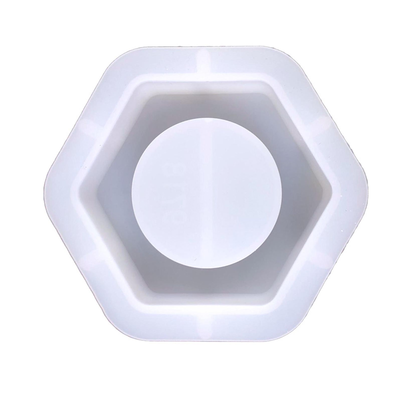 

Силиконовые формы для подсвечников, шестиугольные формы для чашек для свечей, формы для подсвечников, идеальный подарок для любителей рукоделия белый
