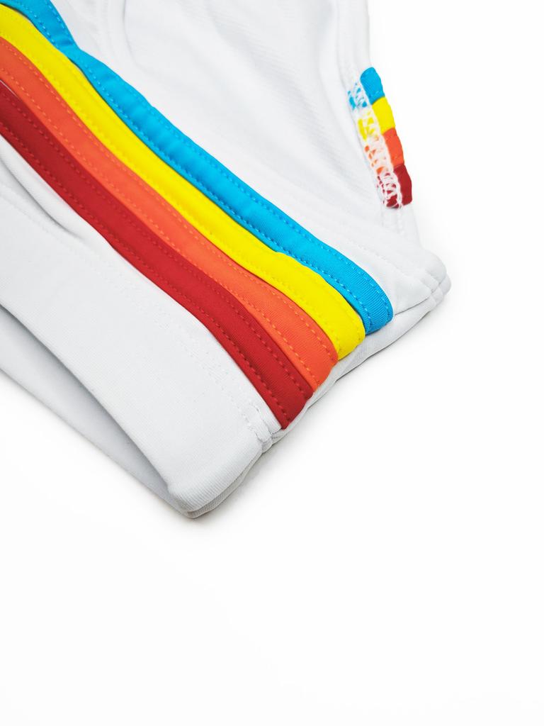 Men's Fashion Sexy Swim Brief Sexy Stripes UXH Brand Swimsuit for Men Surfing Swimwear Beach Shorts