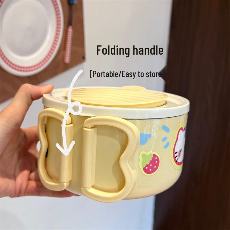 abay Foldable Stainless Steel Instant Noodle Bowl