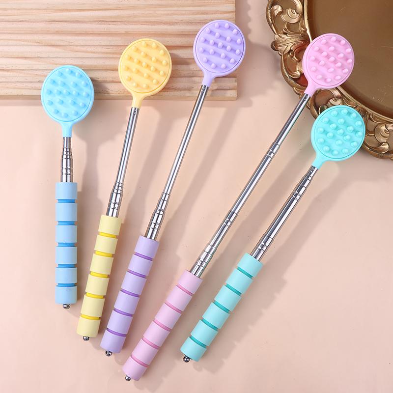 Extendable Cactus Back Scratcher With 2 Size Spikes Foam Handle One-Hand Itch Stick For Men & Women Portable Point Massage Stick