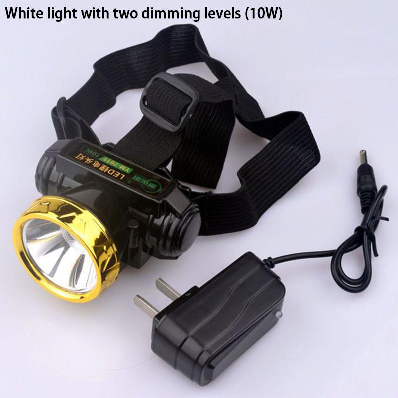 Wysokomocna wodoodporna latarka czołowa LED o dalekim zasięgu, ładowana przez USB, odpowiednia do biwakowania na świeżym powietrzu i noszenia