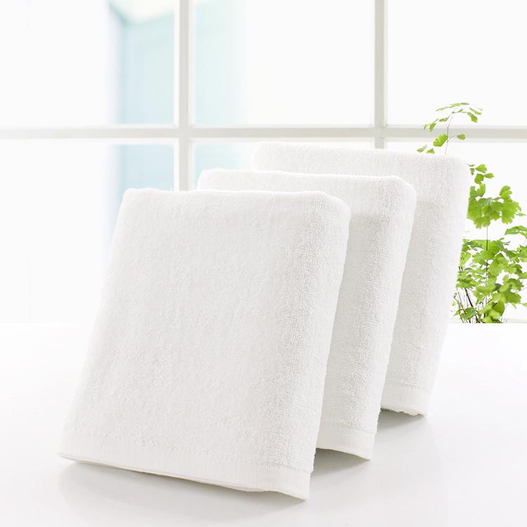 100g Hotel Bath & Face Towel - White, Cotton, Absorbent, Customizable Embroidery/Print