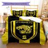 Al-Ittihad FC Pattern Bedding,Quilt Set Quilt Cover Pillowcase Home Birthday Gift(1 * Duvet Cover + 2 * Pillowcase, Without Core)