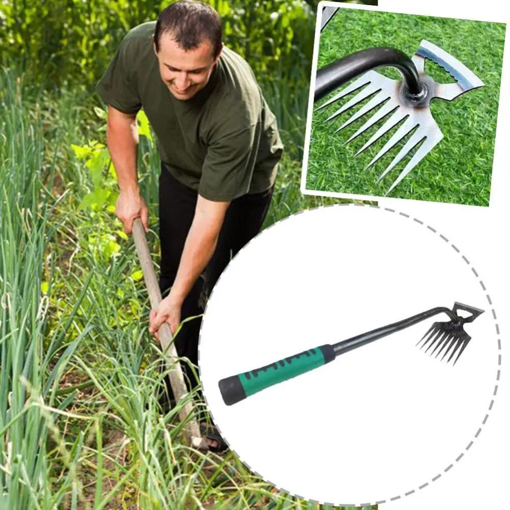 2-in-1 Gardening Hand Weeder Tool Puller Shovel Hand Weed Remover 5/6/11 Tooth for Garden Lawn Yard Hand Gardening Loose Soil