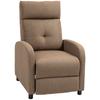 Manual Reclining Armchair Single Sofa with Reclining Up To 155 Degrees Load 150 Kg Brown