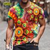 Summer 3d Abstract Print Short Sleeve T-shirt Unisex's Casual Creativity T-shirt