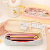 Double Layer Large Pencil Case for Girls Boys Cute Clear Pencil Case Zipper Pencil Pouch Aesthetic
