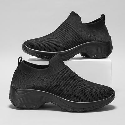 Schuhe Damen Sommer Neu Einzelschuh Leichtgewicht Plateau Rutschfest und Atmungsaktiv Lässige Mesh Sport Loafers Schuhe für Damen