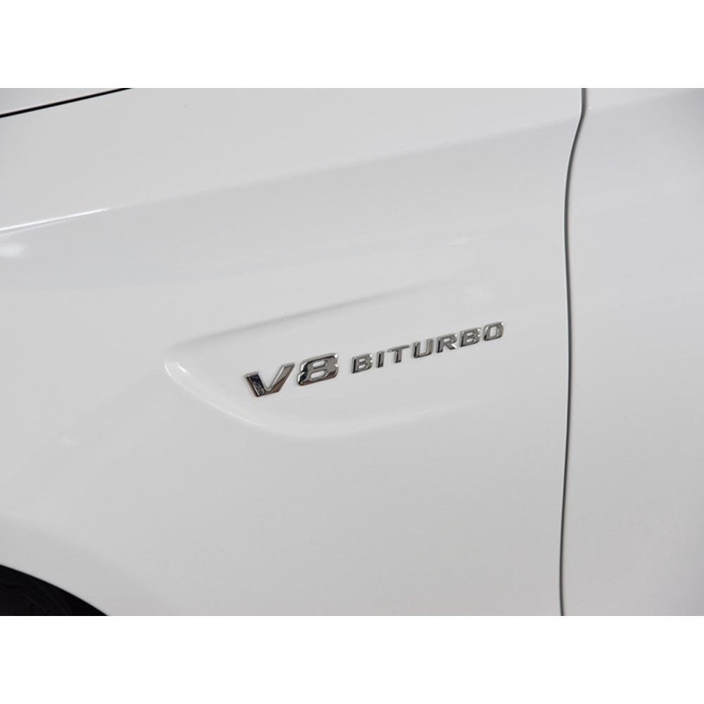 Autocollants 3D pour ailes de voiture, emblème V8 BITURBO, logo pour W463, W222, W204, W205, CLS, W218, C63S, W213, W212, accessoires