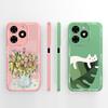 Covers For Tecno Spark Go 2024 Case Artistic Style Camera Protection Funda Liquid Silicone Phone Protector For Techno Back Cover