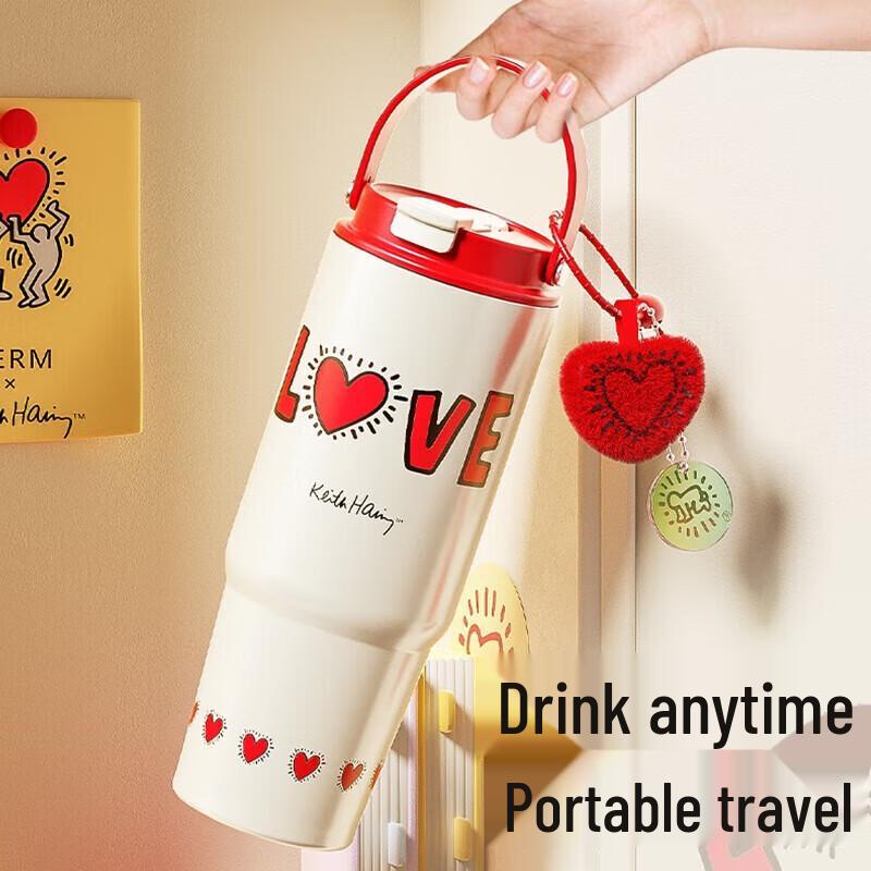 

Germ Keith Haring 820ml 316 Stainless Steel Insulated Mug - Glowing Love