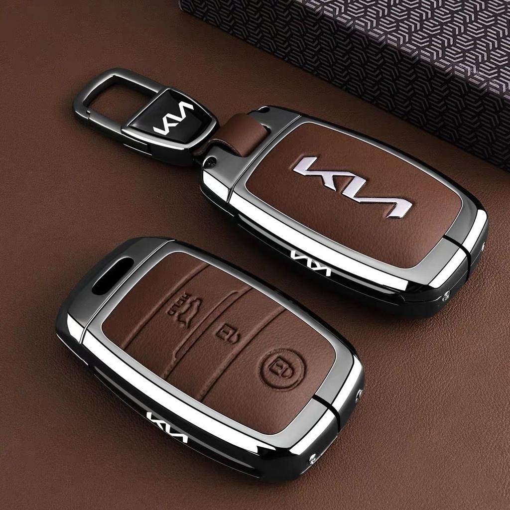 Keyring Ultra Slim Car Smart Key Case Bag for Kia Picanto Sorento MQ4 Carnival KA4 Morning K5 Carens 2024 Auto Accessories zqdtx40