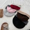 Autumn-Winter Color Block Knit Hat: Korean-Style, Double Layer, Ear Protection, Windproof, Coldproof, Slimming Design for Cycling