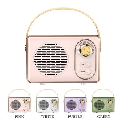Retro Bluetooth Portable Speaker Small Wireless Stereo,Loud Volume TF Card Slot and MP3 Player for Android