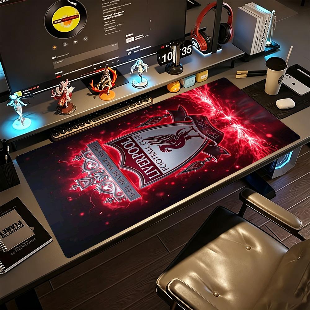 Liverpool Gaming Mauspad Schreibtischmatte Lernschreibtischmatte Rutschfeste Gummibasis Büro- und Gaming-Schreibtischdekoration