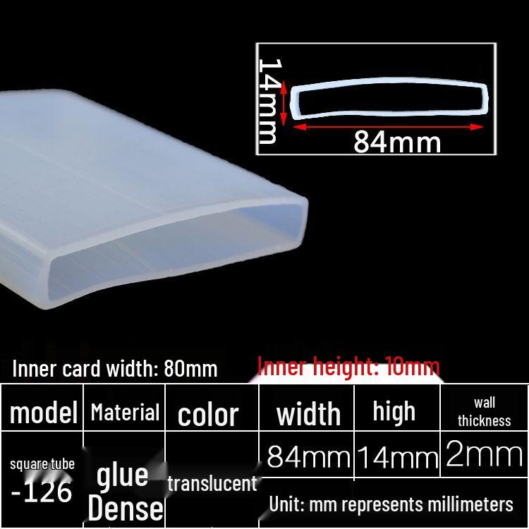 High-Temperature Resistant Silicone Square Tubing: Durable, Customizable, Aging-Resistant Rubber Sheath and Hollow Sealing Strip.