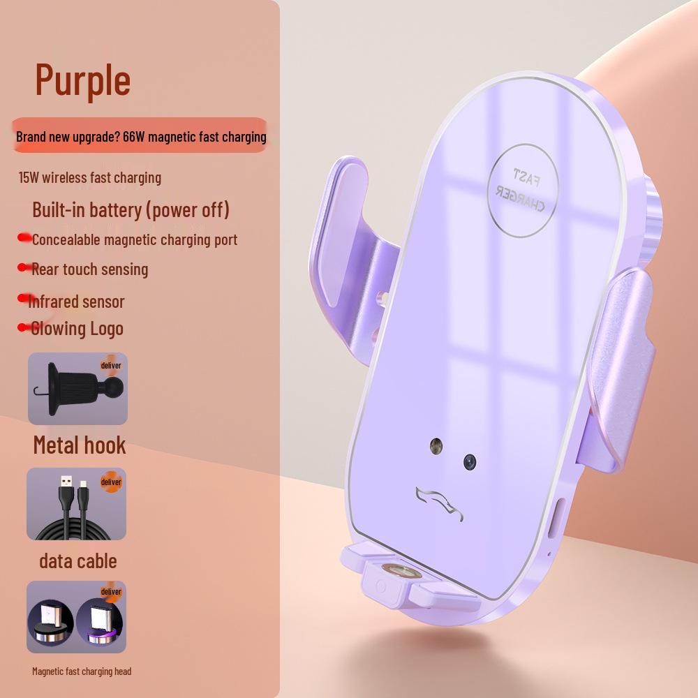 Wireless Car Charger and Smart Sensor Phone Mount (66W)