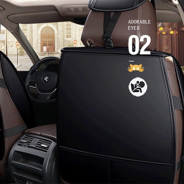 Cat-eye Devil Car Seat Cushion PU Leather Car Seat Covers Breathable and Waterproof Faux Leather Automotive Seat Covers