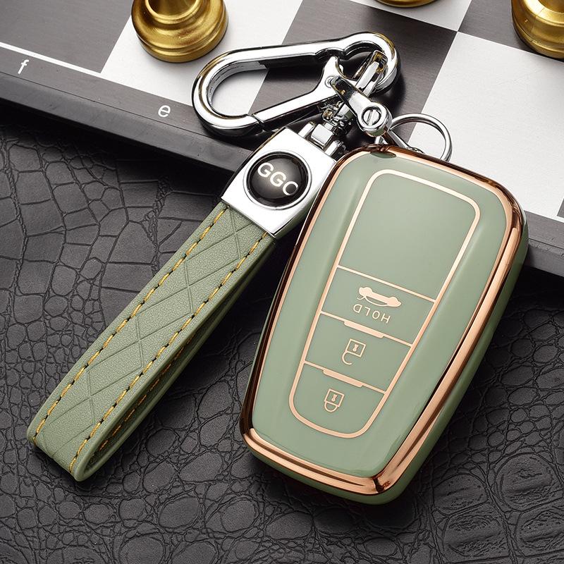 Toyota Key Case Cover for Highlander, Corolla, Crown, Prado, and Levin Models