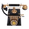 Vintage Telephone Decorative Resin Model Retro Phone Wall Art Statue Bar Cafe Window Decor Desktop Ornament