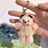 Cartoon Plush Bear Keychain Animal Bear Bowknot Bear Keyring Stuffed Toys Female/Girls