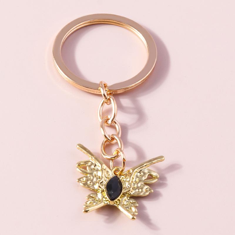 Romantic Moon Star Keychains Crystal Key Rings Gift for Women Men Car Key Handbag Pendants Jewelry Making Accessorie