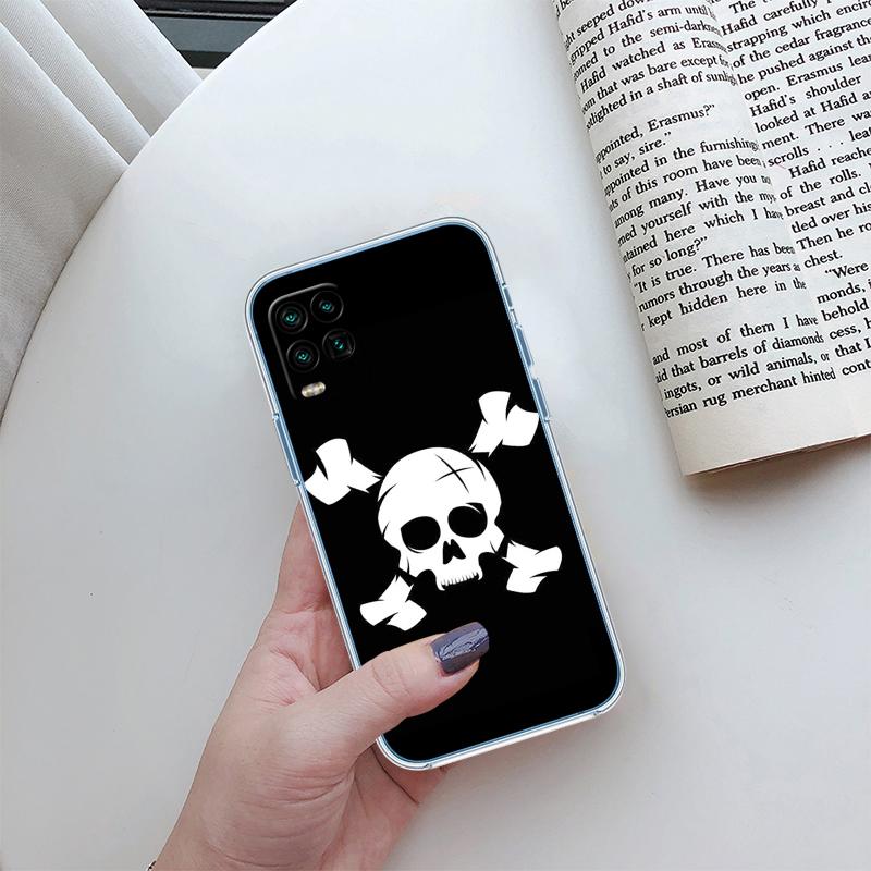 Skeleton Skull Transparent Phone Case for Motorola Moto G40 G04 G05 One Ace Action Fusion + Plus Hyper Macro Vision Zoom