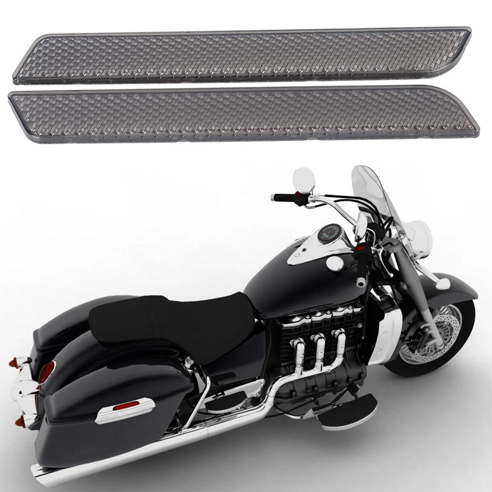 Pair of Saddlebag Reflector   Cover   Warning Small Size Fit for   FLT FLHT FLHRC