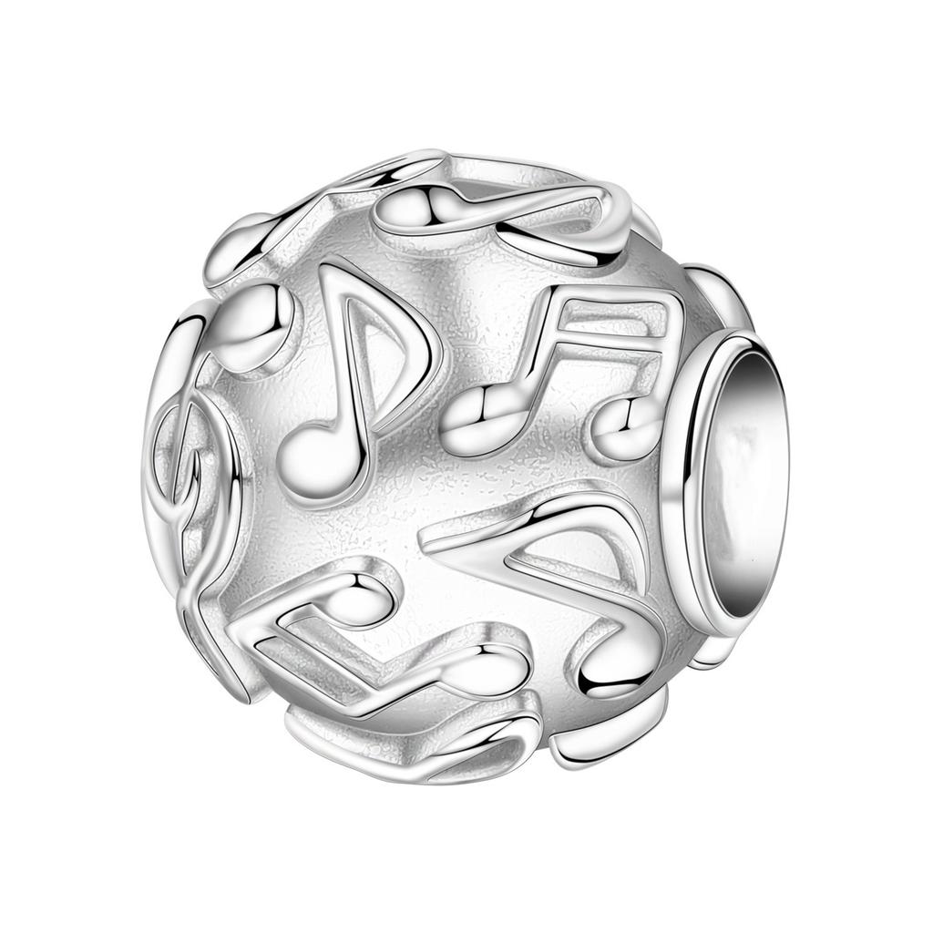 2026 Jewelry Bracelet Accessories Love Mother and Daughter Music Note Fireworks Mermaid Charm Pendant Beads 925 Silver