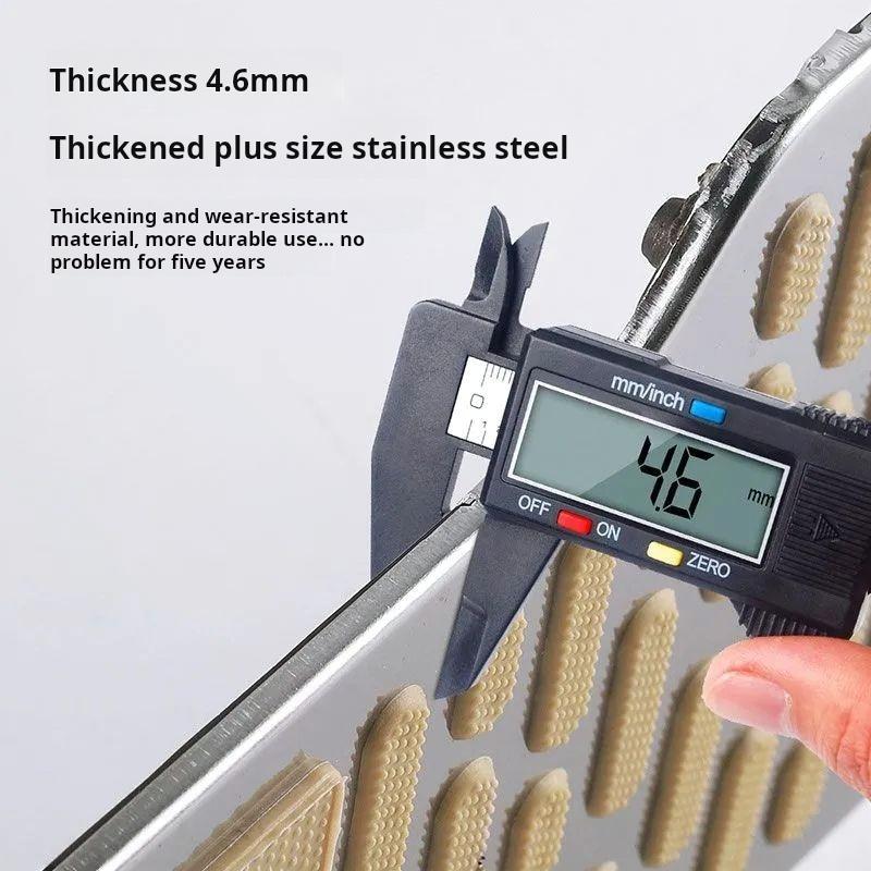 Stainless Steel Car Wear-resistant Pedal Thickened Pedal Board Main Cab Metal Repair Protective Foot Mat