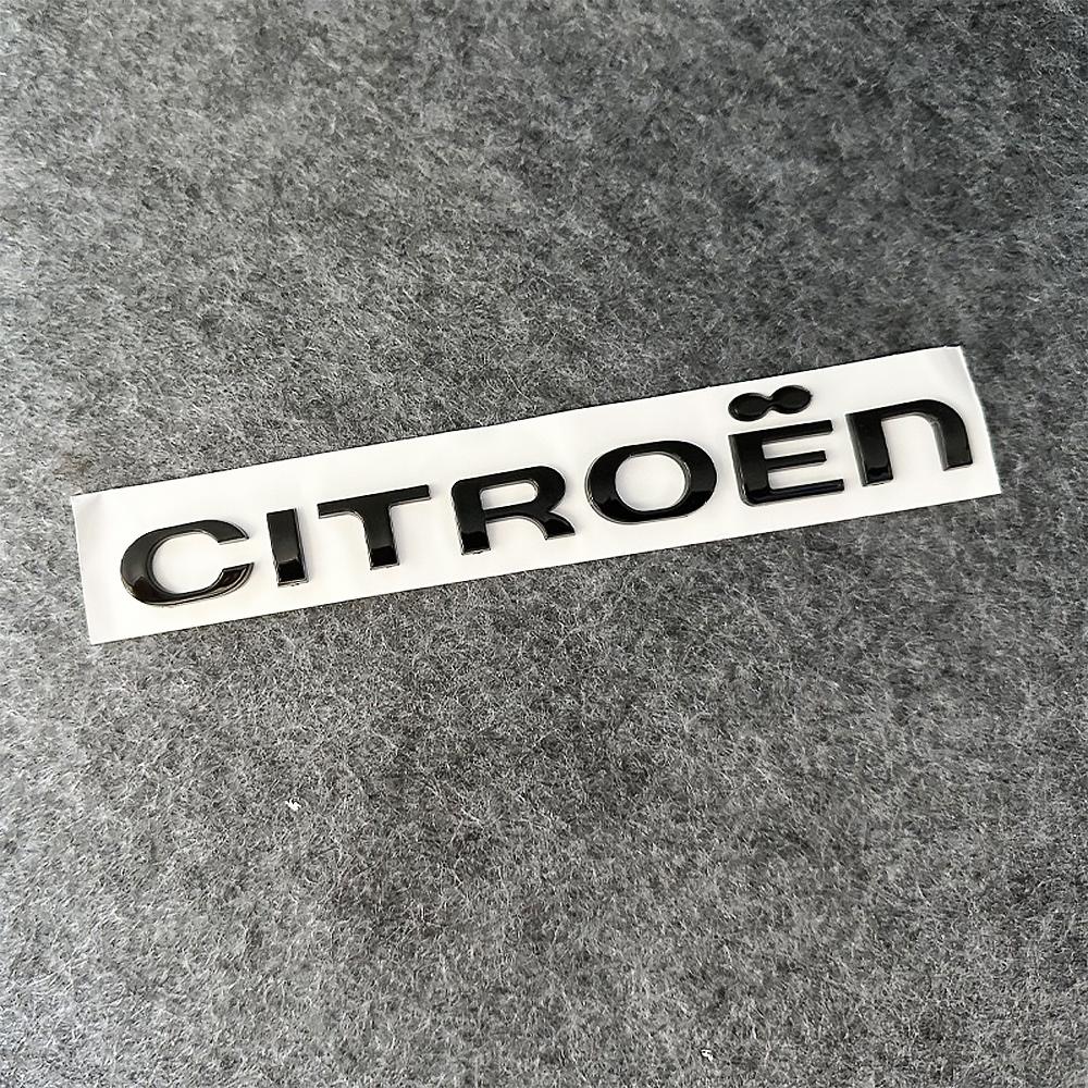 1PCS Car ABS Letter Logo Sticker Body Trunk Decoration Sticker Accessories For Citroen C1 C2 C3 C4 Picasso C4L C5 Berlingo Saxo