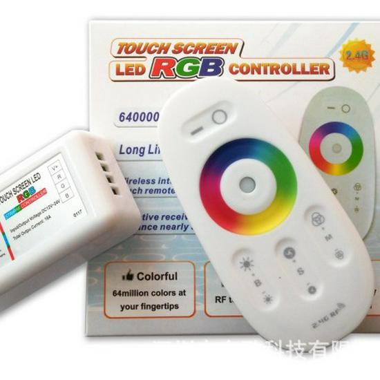 2.4G Three-Channel RGB LED Touch Controller with Seven-Color Constant Voltage RF