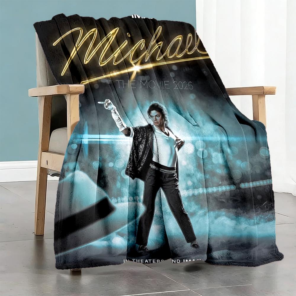 Michael Jackson Blanket Ultrasoft Perfect For Office Chair Seaside Office Four Seasons Universal Modern Style Gift For Travel Home Birthdays